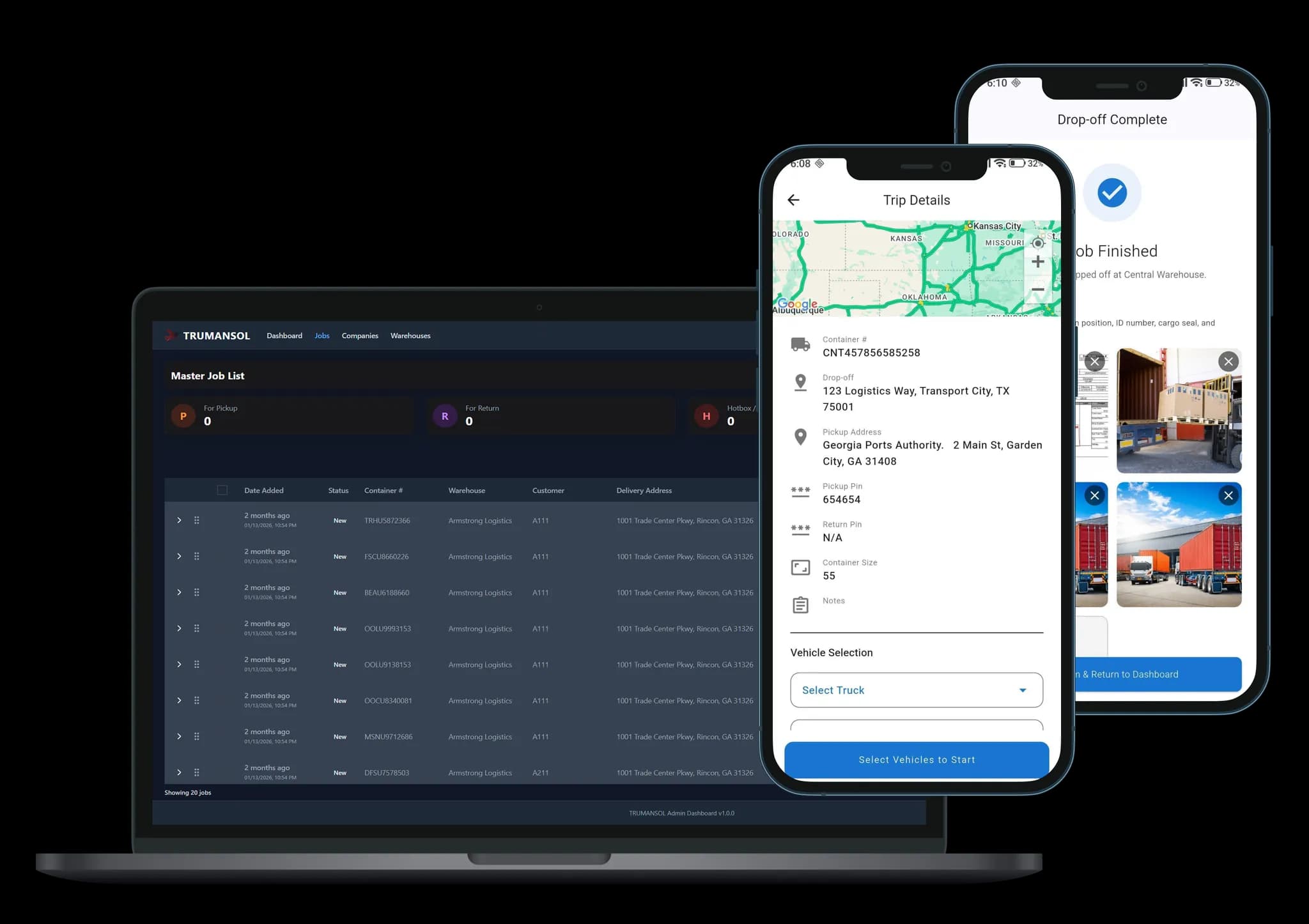 Trumansol application interface